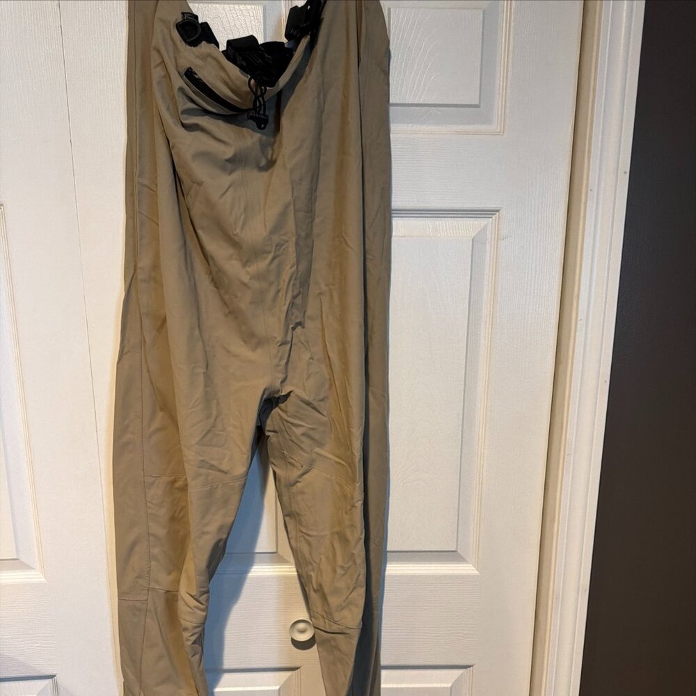 Lost Creek Men's Guide Series Breathable Zip Fishing Waders Stout Brown, Size M